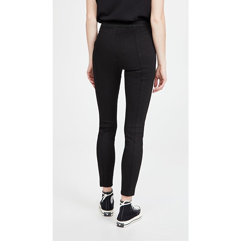 Veronica Beard Malia Flat Front High Rise Skinny Onyx Black Legging Travel Pants - Picture 2 of 9